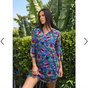NWT Johnny Was Multicolor Boho Mini Dress